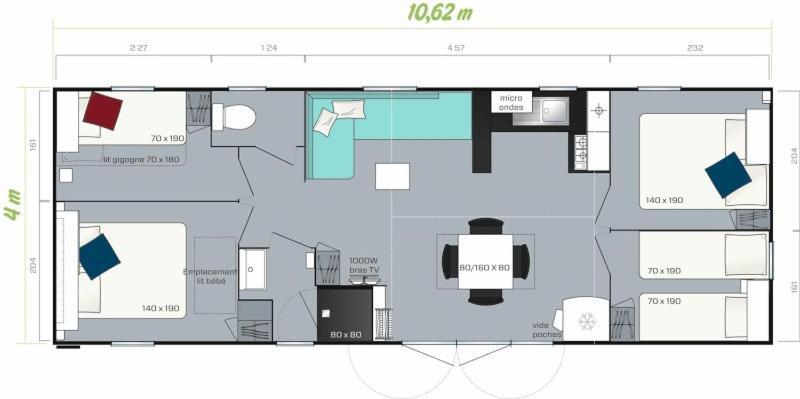 Camping Oaki Mesnard-la-Barotière Pokój zdjęcie